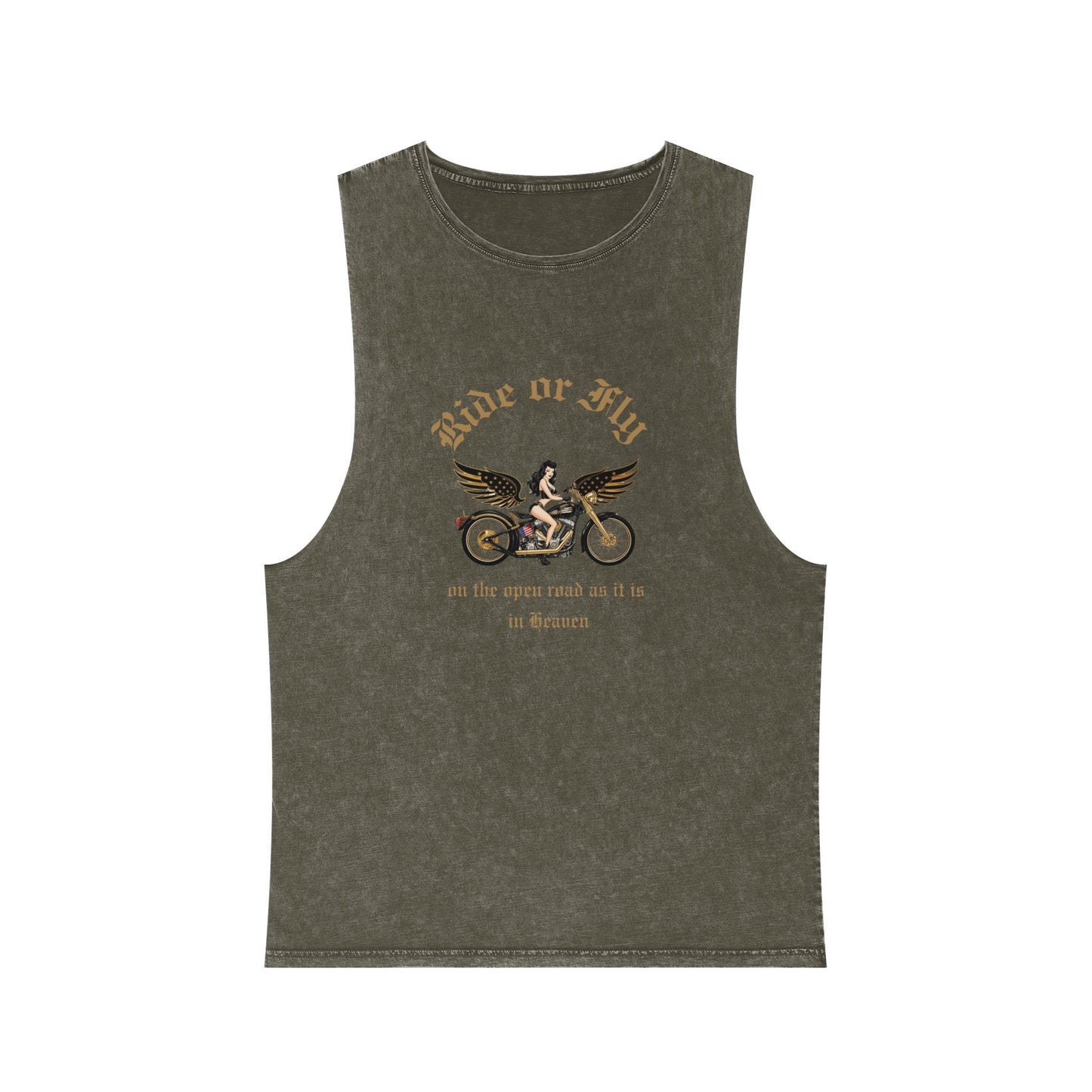 Ride or Fly Unisex Stonewash Tank Top